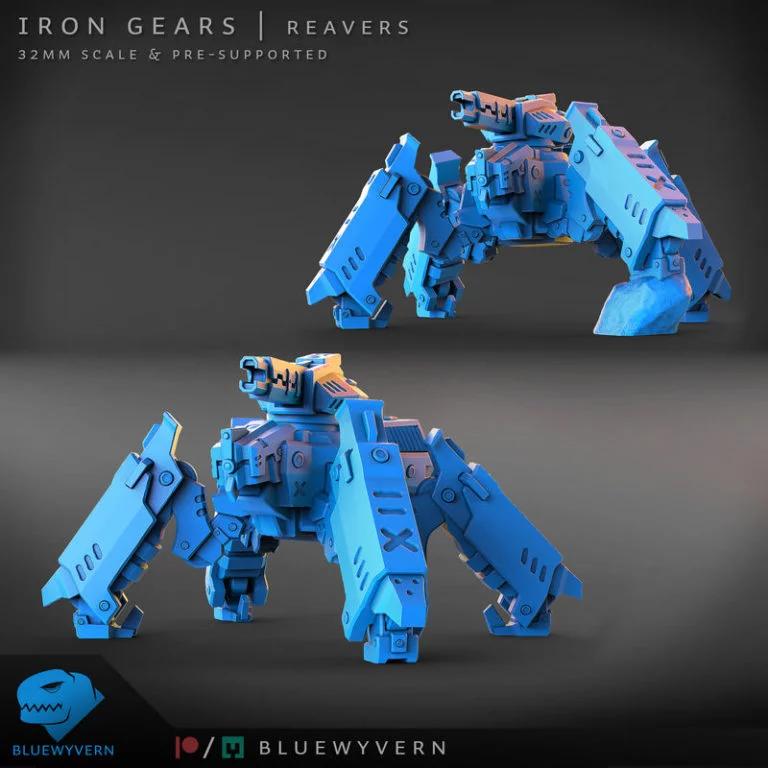 铁齿轮——掠夺者（模块化）3D打印模型|Iron Gears – Reavers (Modular) – 3D Print Model