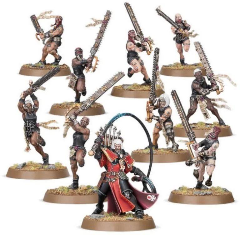战争之锤40K女修会“悔悟”小队3D打印模型|Warhammer 40K Adepta Sororitas Repentia Squad – 3D Print Model
