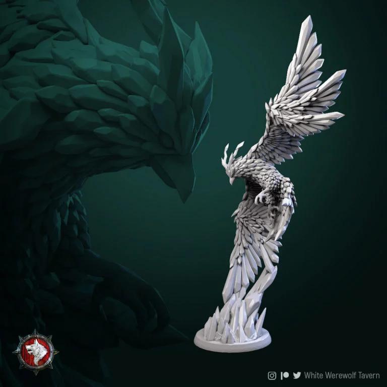 冰凤凰——3D打印模型|Ice Phoenix – 3D Print Model