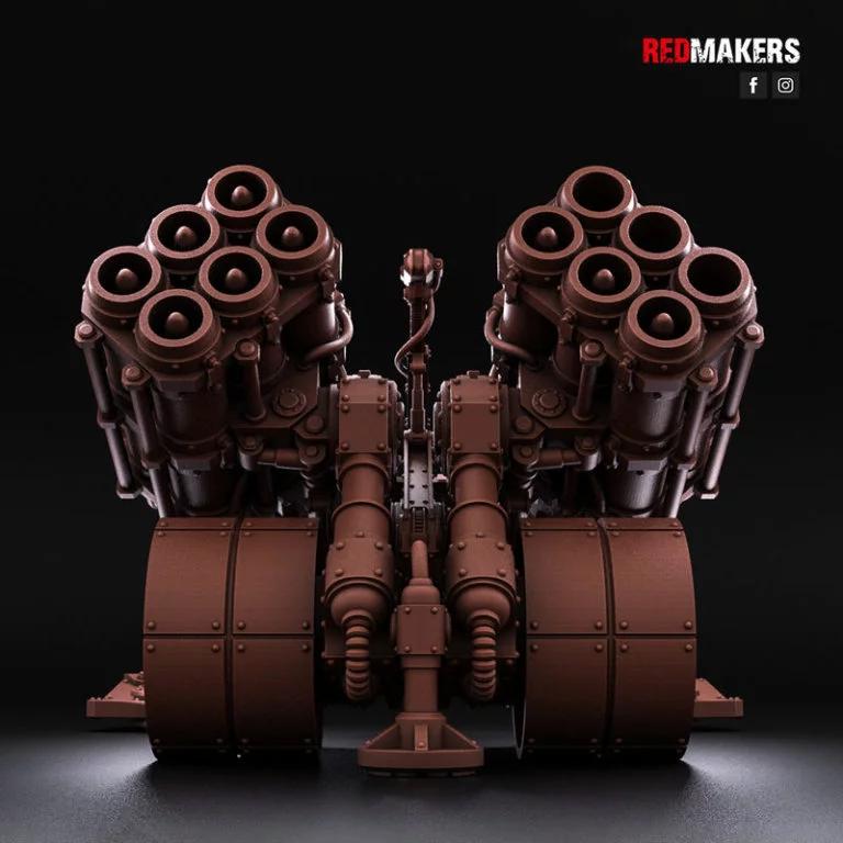 死亡小队 - 多枚导弹发射器 - 3D打印模型|Death Division – Multi Missile Launcher – 3D Rrint Model