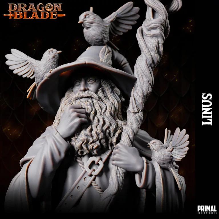 奇幻魔法师林恩——3D打印模型|Wizard – Linus the Marvelous Bust – 3D Print Model