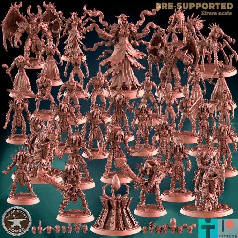 我的3D打印工坊 - 2025年4月 - 亡者v3 - 3D打印模型|My 3D Print Forge – April 2025 – Undeads v3 – 3D Print Model