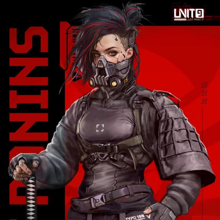 赛博朋克：苏琪·布莱兹·黑田 街头忍者 3D打印模型|Cyberpunk – Suki Blaze Kuroda – Street Ronins – 3D Print Model