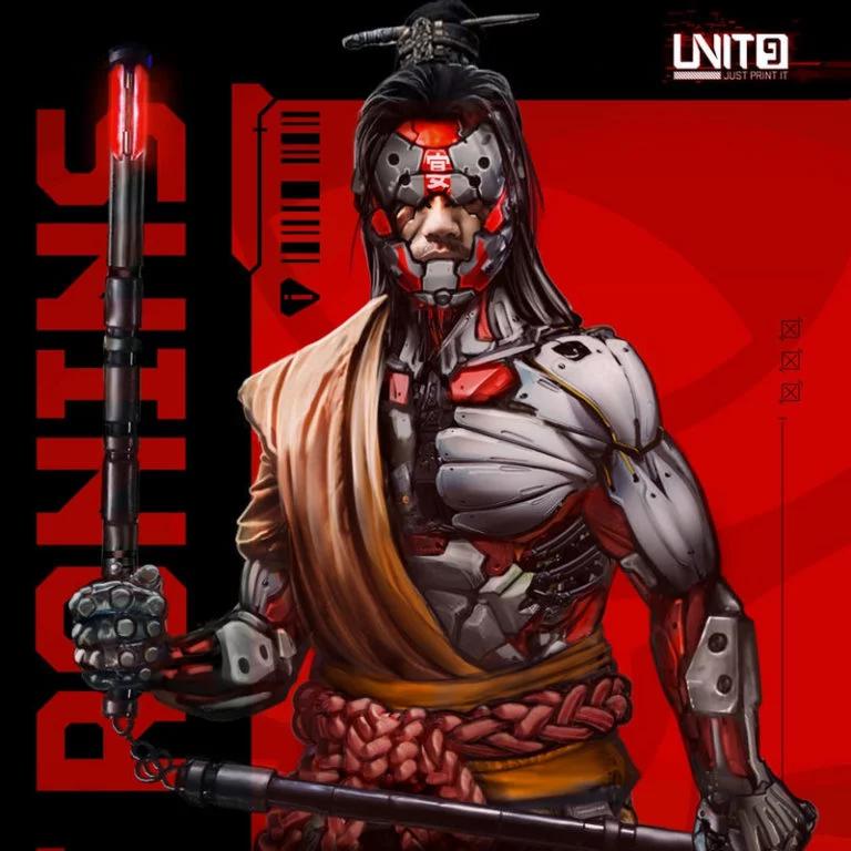 赛博朋克·街头忍者·三维度打印模型|Cyberpunk – Sho Vortex Sasaki – Street Ronins – 3D Print Model