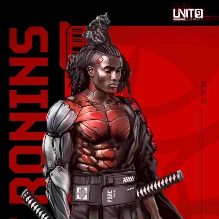 赛博朋克—— Hiro Ghostblade Tanaka——街头忍者——3D打印模型|Cyberpunk – Hiro Ghostblade Tanaka – Street Ronins – 3D Print Model