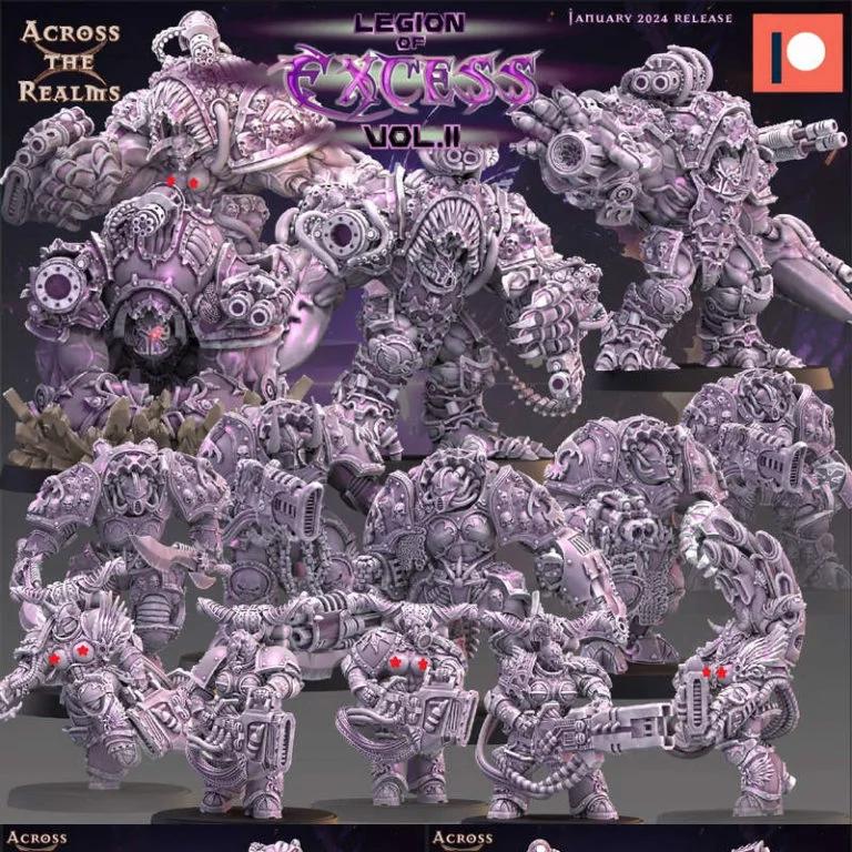 跨域之境——过剩军团 第二卷 3D打印模型|Across the Realms – Legion of Excess Vol 2. – January 2024 – 3D Print Model