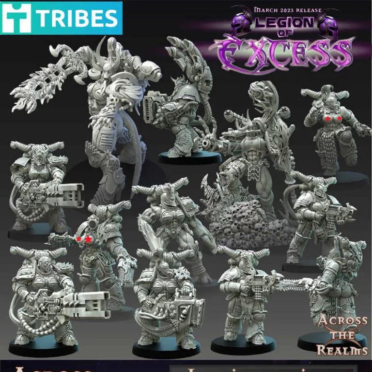 跨界之域——过剩军团——2023年3D打印模型|Across the Realms – Legion of Excess – February 2023 – 3D Print Model