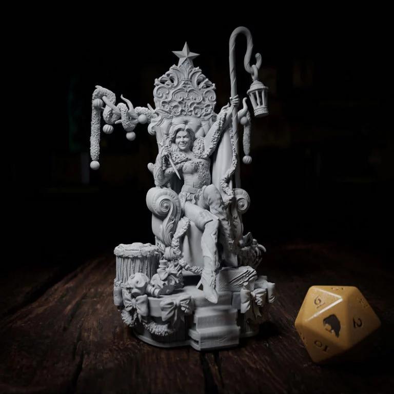 冬风之女——3D打印模型|Lady of the Winter Gale – 3D Print Model