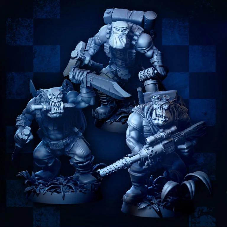 MrModulork出品《Spek-Opz Orcs》角色3D打印模型套件A|MrModulork’s Spek-Opz Orcs – Kit A – 3D Print Model