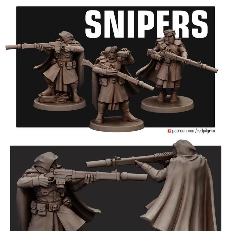沙漠之鹰狙击手——3D打印模型|Desert Hawks Snipers – 3D Print Model