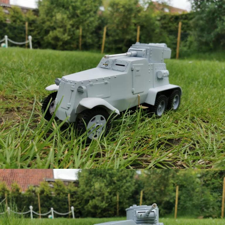 BA-3-6 装甲车 3D打印模型|BA-3-6 Armored Car – 3D Print Model