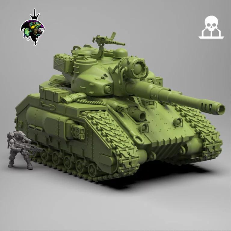 Caiman MK II重型坦克 3D打印模型|Caiman MK II Heavy Tank – 3D Print Model
