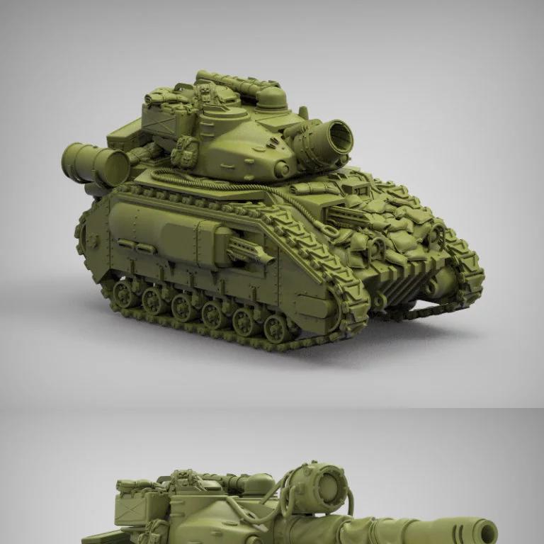 鳄鱼主战坦克 3D打印模型|Caiman Main Battle Tank – 3D Print Model