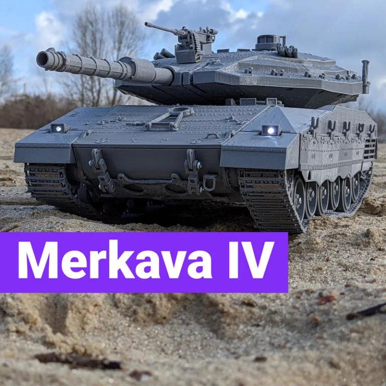 梅卡瓦Mk IV 3D打印模型|Merkava Mk IV – 3D Print Model