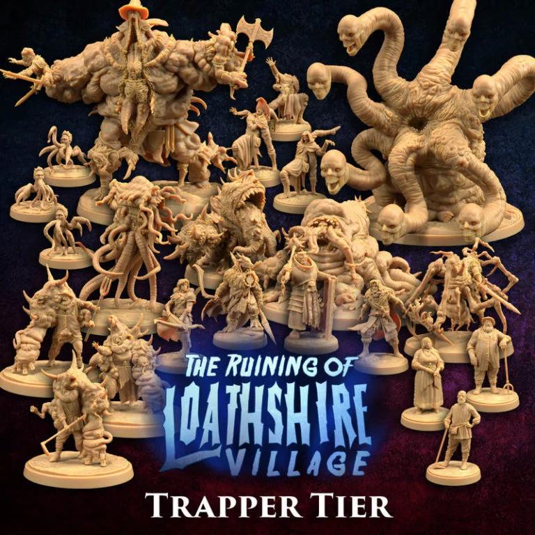 洛斯希尔村的毁灭——捕兽者等级 3D打印模型|The Ruining of Loathshire Village – Trapper Tier – 3D Print Model