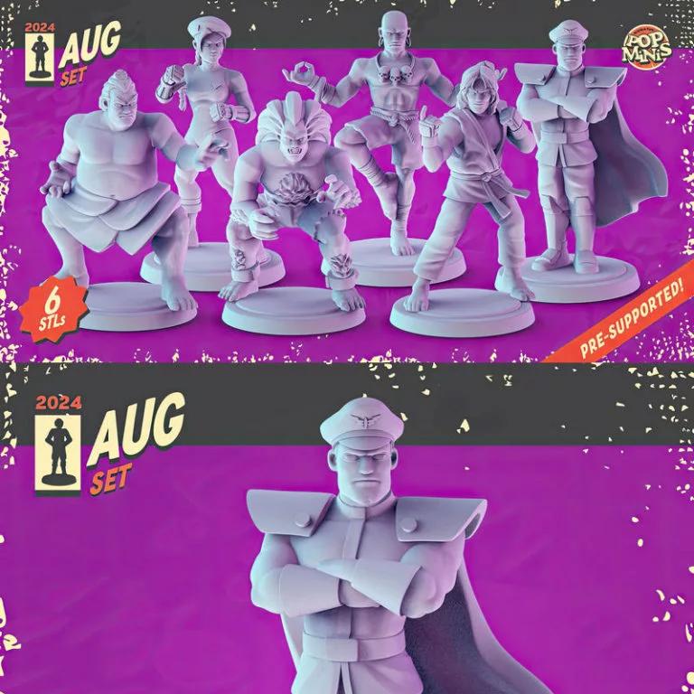 Pop Minis 2024年8月新品——3D打印动漫游戏角色模型|Pop Minis August 2024 – 3D Print Model