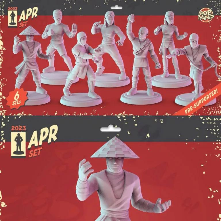 Pop Minis 2023年4月作品——3D打印模型集|Pop Minis April 2023 – 3D Print Model