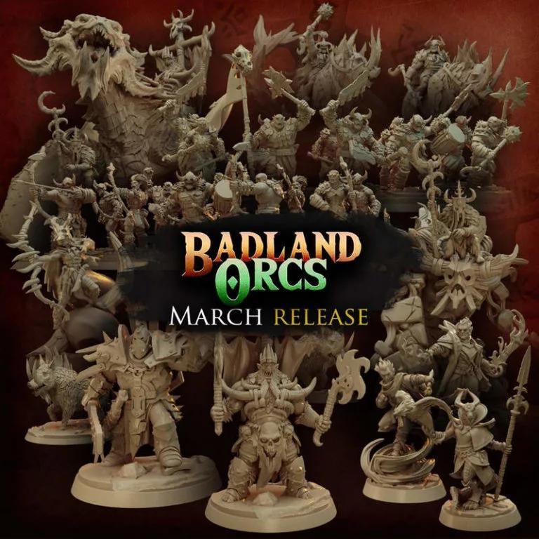 Badland恶地兽人 3D打印模型|Badland Orcs – 3D Print Model