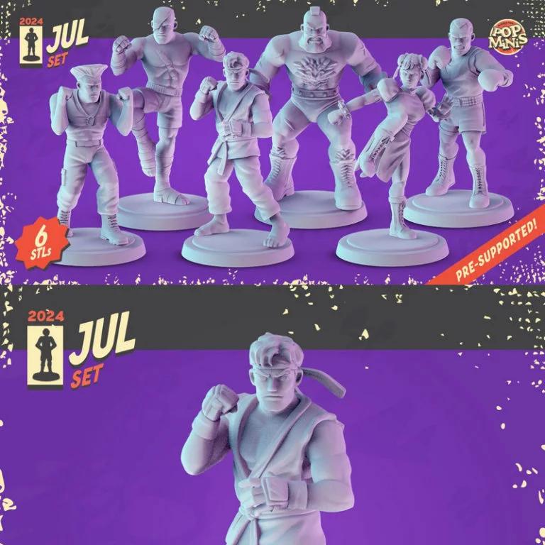 Pop Minis 2024年7月款 - 3D打印动漫角色模型|Pop Minis July 2024 – 3D Print Model
