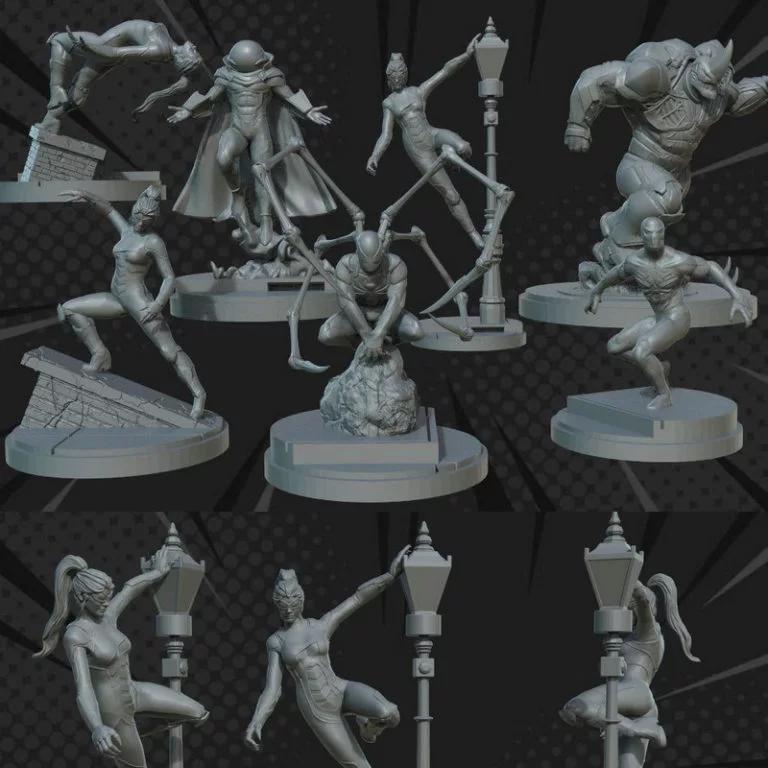 legion迷你模型-包06-3D打印角色模型|Legion Miniatures – Pack 06 – 3D Print Model