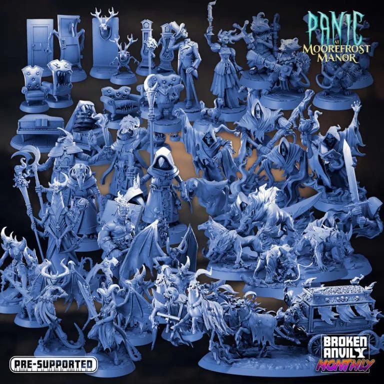 Panic at Moorefrost Manor – Complete Pack – 3D Print Model