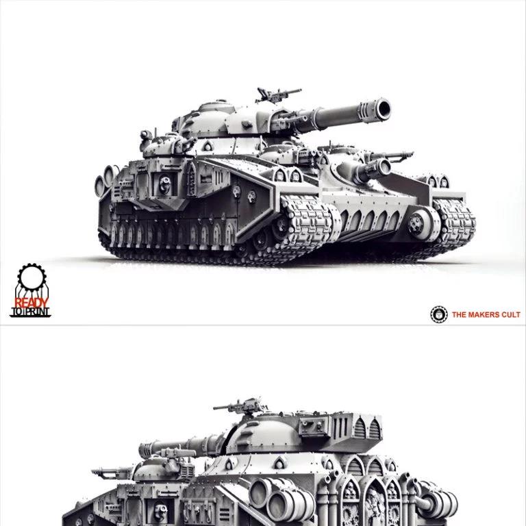 封建守卫超级战车——3D打印模型|Feudal Guard Super Battle Tank – 3D Print Model