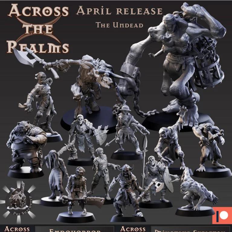 穿越 realms——亡灵篇 3D打印模型|Across the Realms – The Undead – April 2021 – 3D Print Model