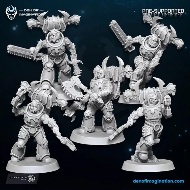 混沌之境： Savage Gladiators 3D打印模型|Chaos – Savage Gladiators – 3D Print Model