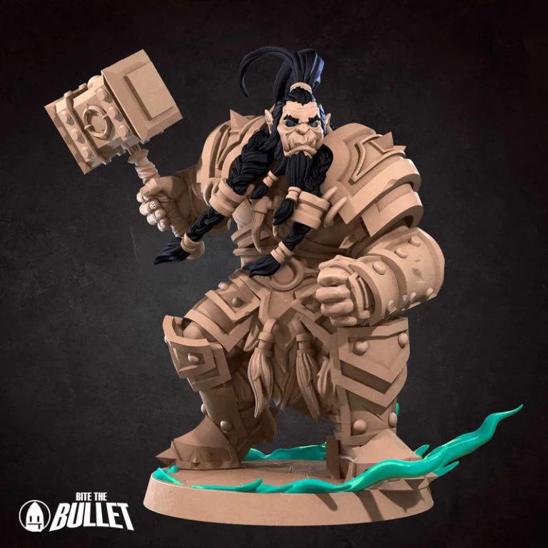 奥术术士——3D打印模型|Orc Shaman – 3D Print Model