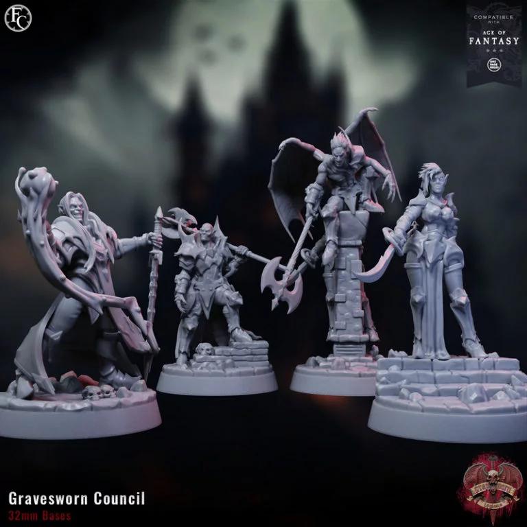 格雷夫索恩议会 3D打印模型|Gravesworn Council – 3D Print Model