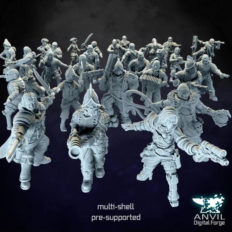 Anvil Digital Forge——太空海盗3D打印模型|Anvil Digital Forge – Space Pirates – 3D Print Model