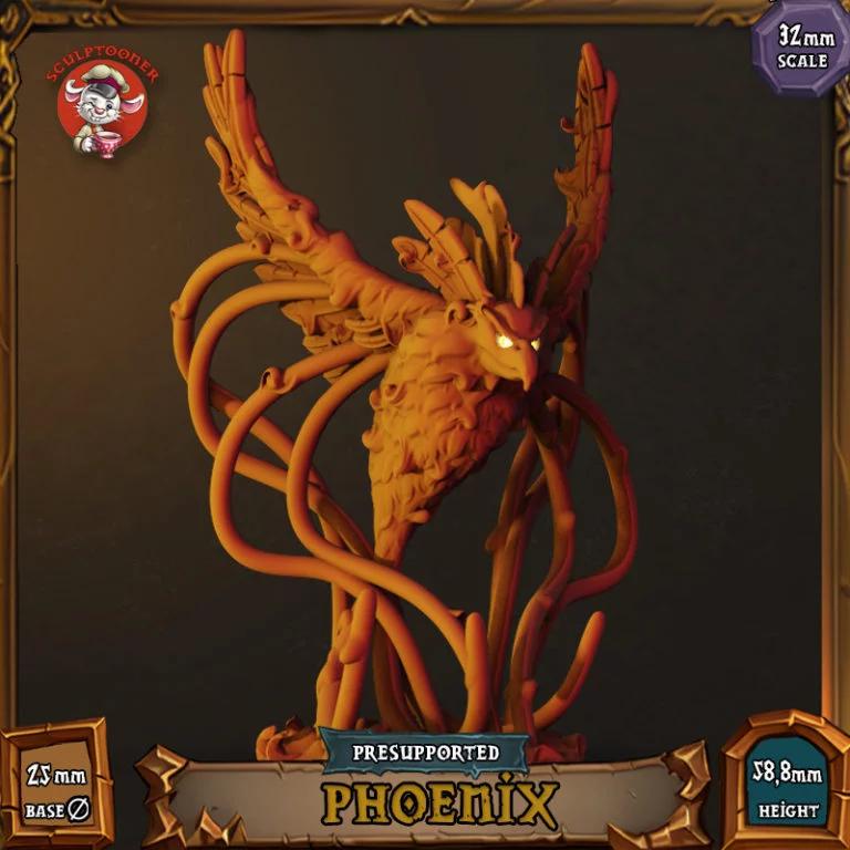 凤凰 3D打印模型|Phoenix – 3D Print Model