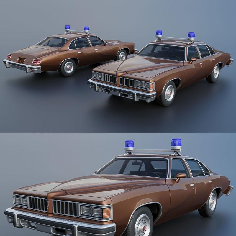 庞蒂AC勒曼 4门车型 3D打印模型|Pontiac LeMans 4 Door – 3D Print Model