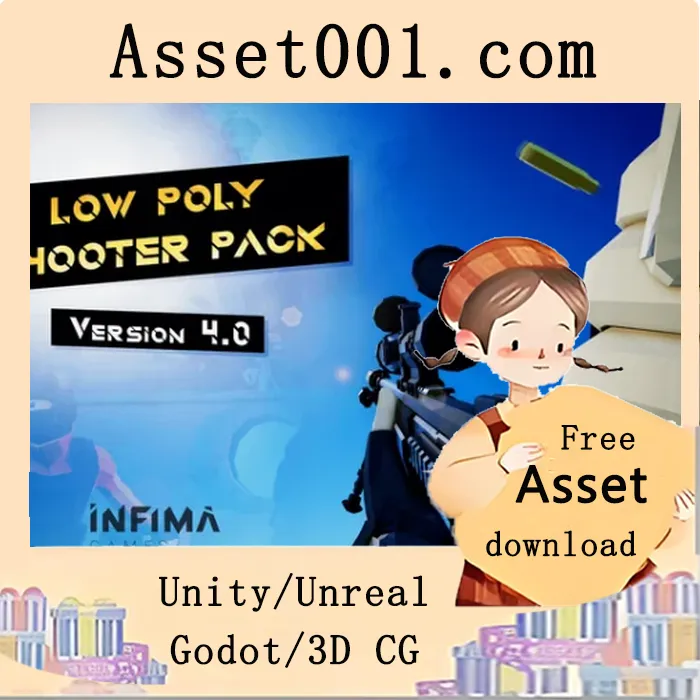 Low Poly Shooter Pack (UE) v4.0 (5.0-5.1)