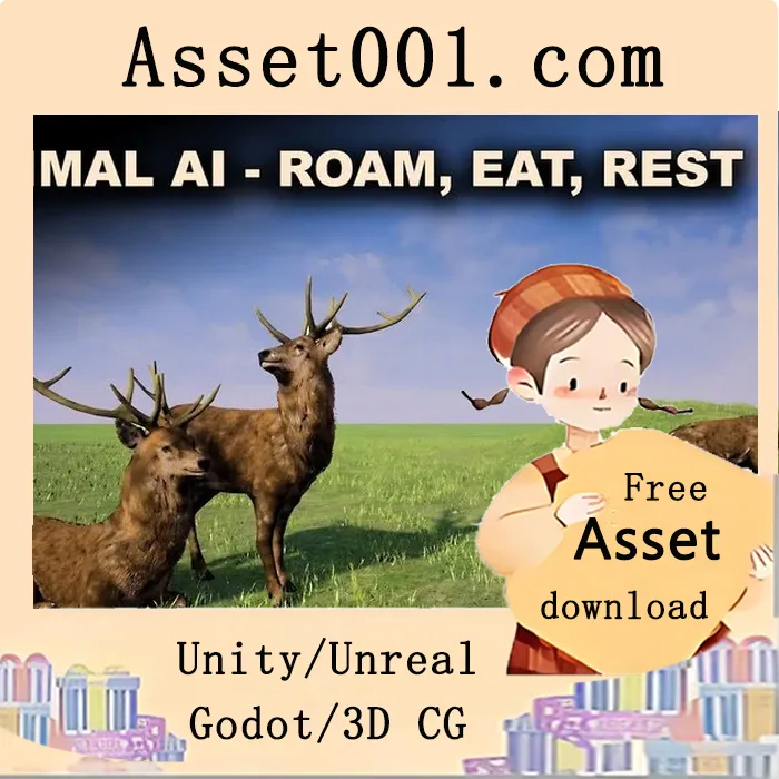 Unreal Training Animal AI - Free roam, grazing,resting 5.0+
