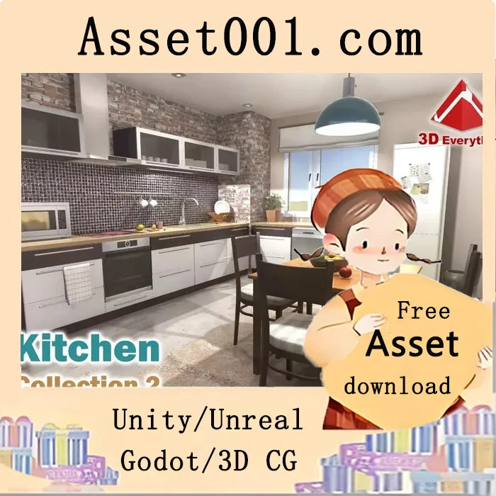 Kitchen Collection 2 1.0 实景资源包：78个高精度厨房模型支持VR场景构建|Kitchen Collection 2 v1.0