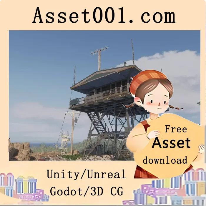 Unity资产商店：Fire Watch Tower自然山脉环境场景（含258个独特网格）|Fire Watch Tower Environment ( Nature , Mountains , Landscape ) v1.0