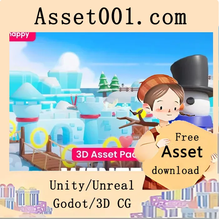 Location Winter - Low Poly 3D Models Pack v2.1