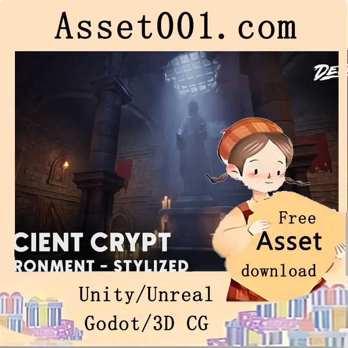 Unreal Engine 5.0+ 高品质古墓场景资源包：87个高精度模型与可调材质|Stylized Ancient Crypt 5.6
