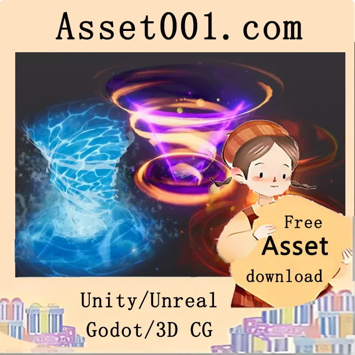 Stylized Tornado and Whirlwind Magic VFX v1.2