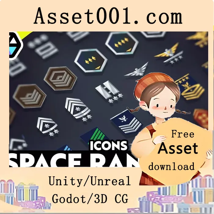 2D图标资源包：150种空间风格图标，支持多种分辨率与AI文件|2D Icons - 150 Space Rank v1.0.2