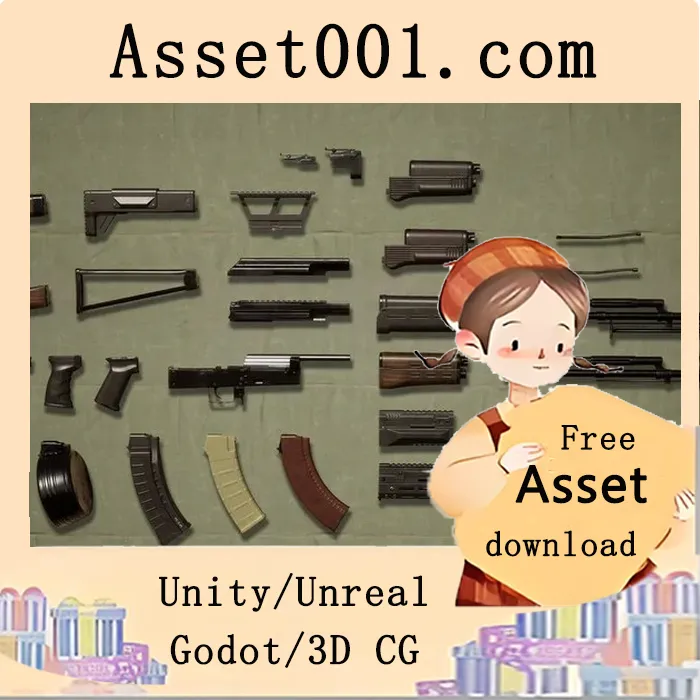 《Realistic Modular Assault Rifles Pack 5.0+ 更新：新增两款AK手枪护木及详细配件与模型参数》|Realistic Modular Assault Rifles Pack 5.0+