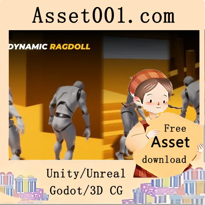 基于骨盆的简易动态布娃娃系统（支持Mixamo骨骼）|EASY DYNMC RAGDOLL 4.27+