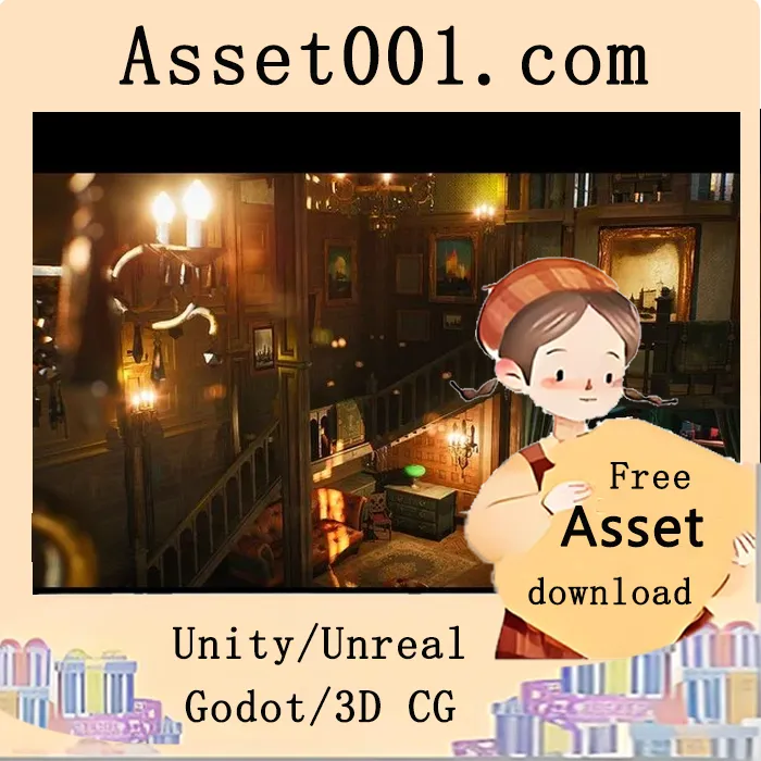 复古庄园室内资产包 5.4 版发布|Vintage Mansion Environment Kit 5.4