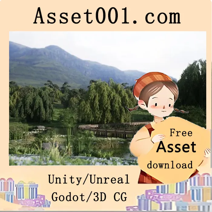 Unreal Engine 湖边生态场景包：自然风光环境资源详解|Willow Lake Biome Environment