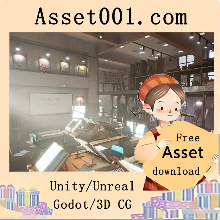 视觉艺术工作坊：包含63个独特模型的绘画与雕塑工作环境|Visual Arts Workshop Environment/ Paintings Sculptings ( Visual Workshop ) 5.3+