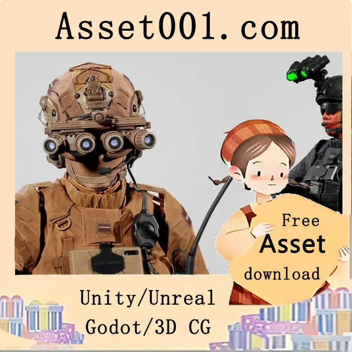 高质量可定制女性士兵模组包，专为AAA游戏和视频优化|Modular Female Soldier
