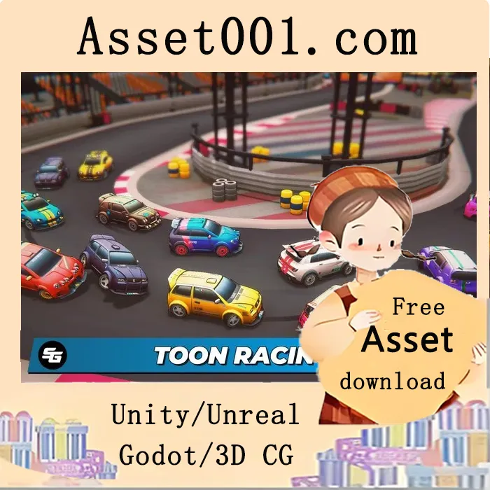 Toon Racing 1.4.1：32辆赛车与赛道构建套件|Toon Racing v1.4.1