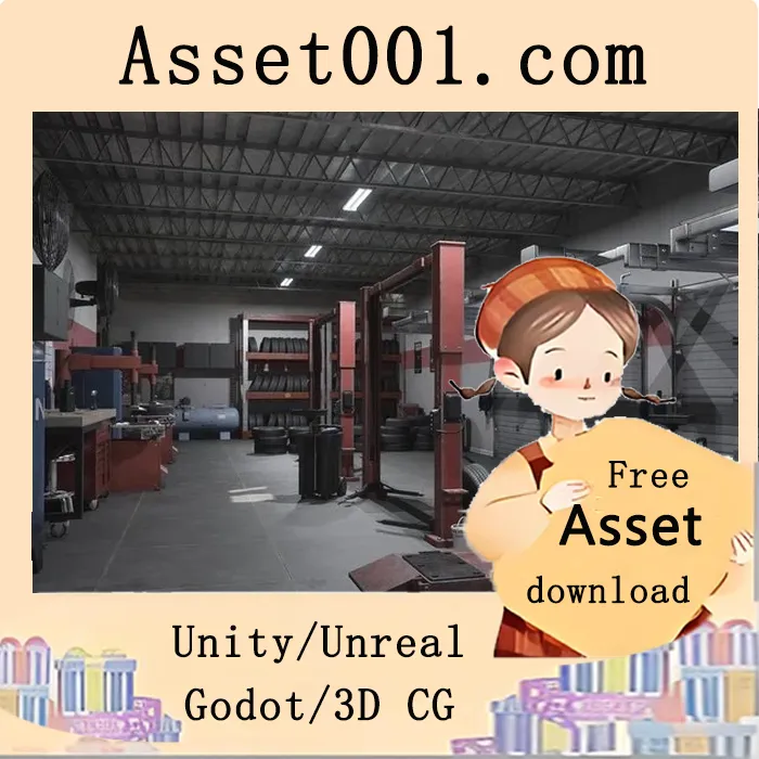 Unity轮胎维修店场景包 5.6.1：支持PBR与Nanite的工业级资产套装|Tire Repair Shop 5.6.1