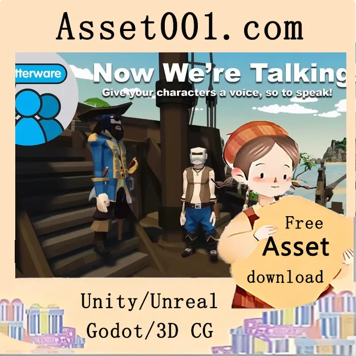 Unity“Now We're Talking!”插件：为低多边形角色实现实时自动口型同步动画|Now We're Talking! v1.08